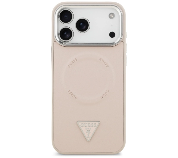 Guess Triangle Logo MagSafe do iPhone 17 Pro Różowy