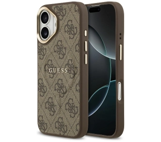 Guess 4G PU Classic Logo MagSafe do iPhone 17 brązowy