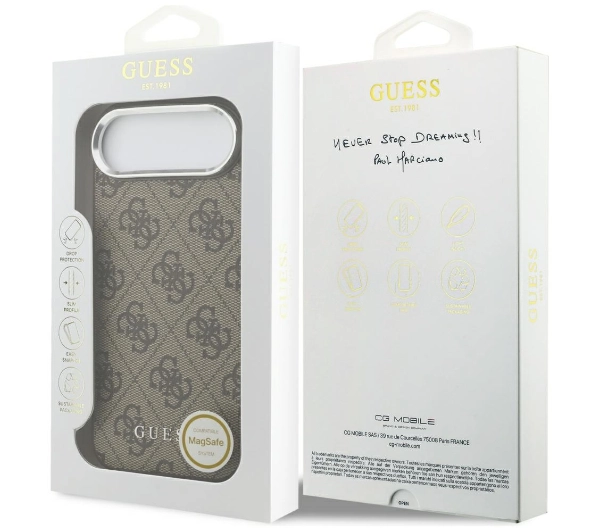 Guess 4G Classic Logo MagSafe do iPhone Air Brązowy