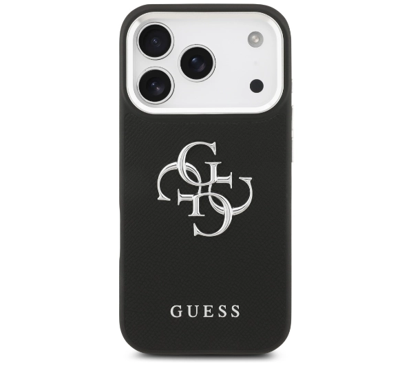 Guess Grained Big 4G Classic Logo do iPhone 17 Pro czarny