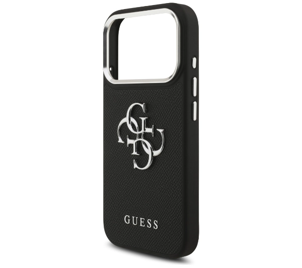 Guess Grained Big 4G Classic Logo do iPhone 17 Pro czarny