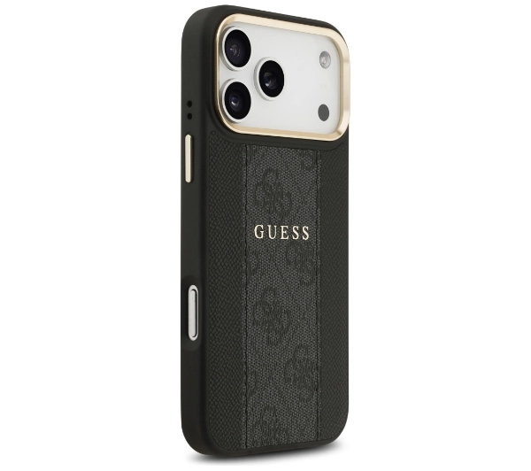 Guess 4G Stripe MagSafe do iPhone 17 Pro Max czarny
