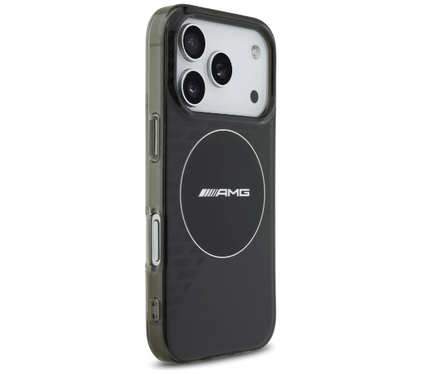 AMG Double Layer Transparent Smocked MagSafe do iPhone 17 Pro czarny