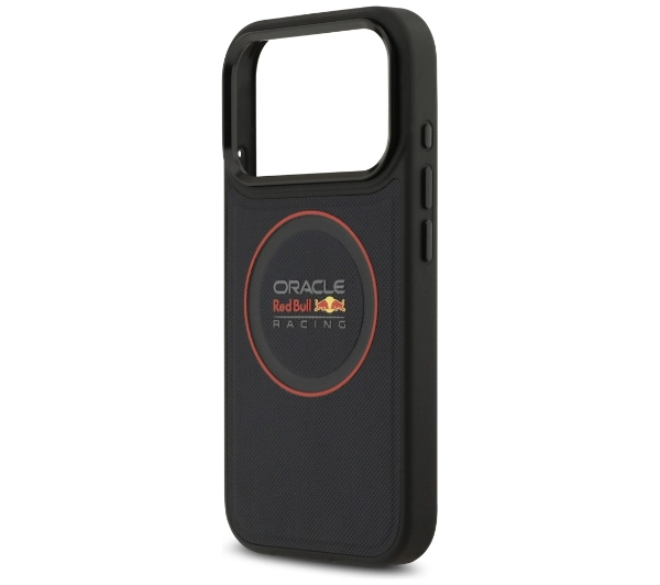 Red Bull Racing Meshed Red Ring & Metal Buttons MagSafe do iPhone 17 Pro Granatowy