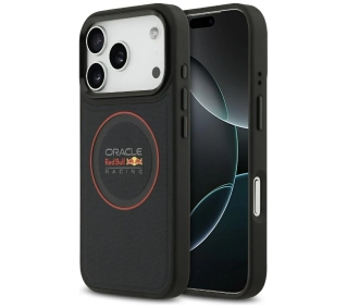 Red Bull Racing Meshed Red Ring & Metal Buttons MagSafe do iPhone 17 Pro Granatowy