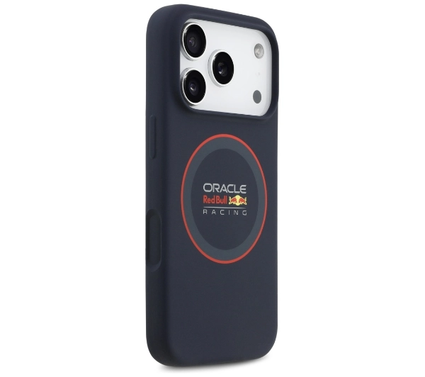 Red Bull Racing Silicone Red Ring MagSafe do iPhone 17 Pro Granatowy