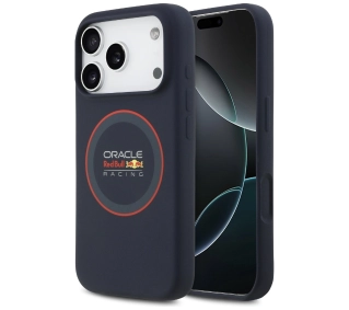 Red Bull Racing Silicone Red Ring MagSafe do iPhone 17 Pro Granatowy