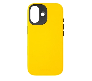 Yaxo Leather Gear Slim Case MagSafe do iPhone 17 Żółty