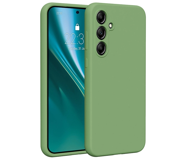 Etui ETTERI Silicone Case do Samsung Galaxy A55 5G Jasnozielony