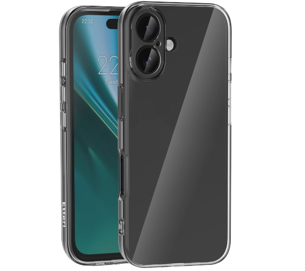 Etui ETTERI Clear do Apple iPhone 16 Plus Przezroczysty