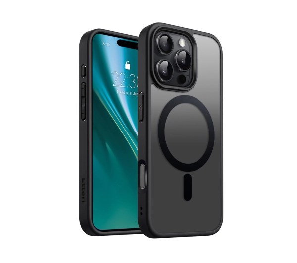 Etui ETTERI Matt Mag do Apple iPhone 16 Pro Max Czarny (matowy)