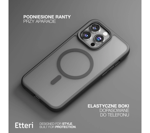 Etteri Matt Mag do iPhone 16 Pro Max Czarny