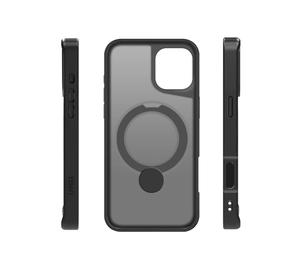 Etteri Matt Mag Ring do iPhone 16 Czarny