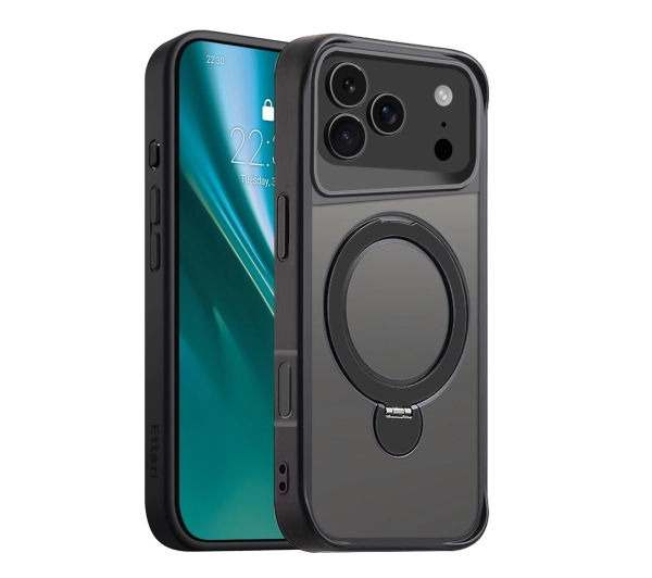 Etteri Matt Mag Ring do iPhone 17 Pro Max Czarny