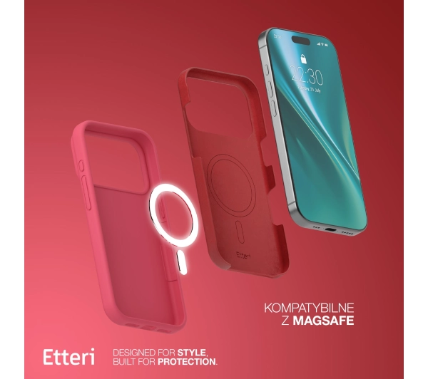 Etteri Silicone Case do iPhone 17 Pro Malinowy
