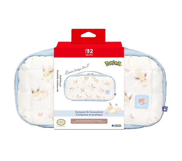 Hori NSX-086E Puff Pouch Eevee Cottage Core do Nintendo Switch 2