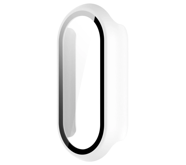 Bizon ze szkłem do Xiaomi Smart Band 10 biały