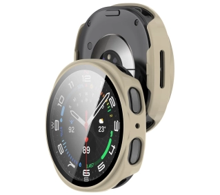 Bizon ze szkłem do Samsung Galaxy Watch 8 Classic 46 mm beżowy