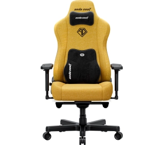 Anda Seat Kaiser 3E XL Gamingowy do 150kg Tkanina Żółty - Kup na Raty - RRSO 0%