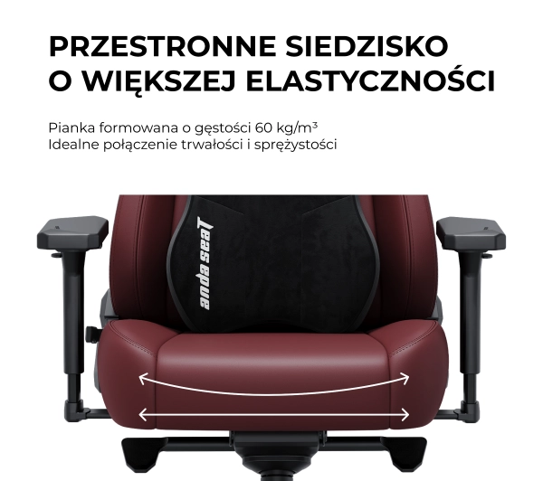 Anda Seat Kaiser 3E XL Gamingowy do 150kg Tkanina Żółty - Kup na Raty - RRSO 0%