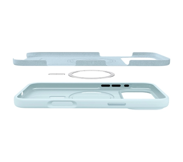 Spigen Silicone Fit MAG MagSafe do iPhone 17 Pro Niebieski