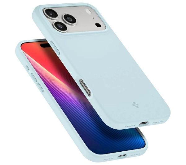 Spigen Silicone Fit MAG MagSafe do iPhone 17 Pro Niebieski