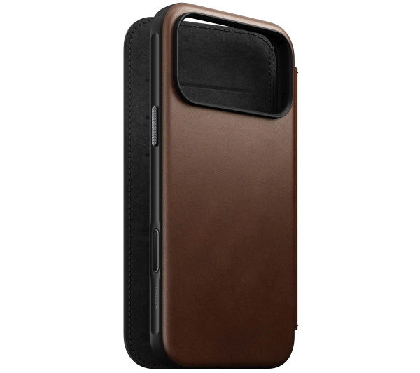 Nomad Modern Leather Folio do iPhone 17 Pro Max Brązowy