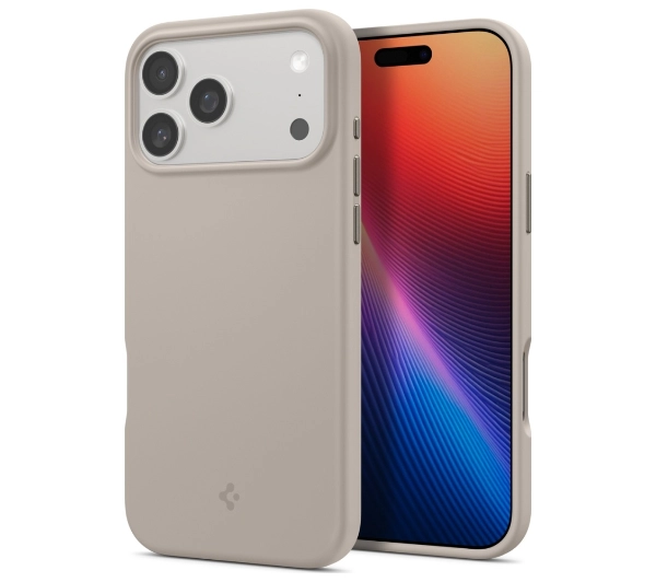 Etui SPIGEN Silicone Fit Mag MagSafe do Apple iPhone 17 Pro Max Kamienny