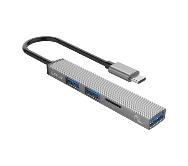 Orico AH-12F-GY-BP USB-C 3xUSB-A Szary