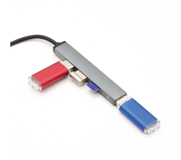 Orico AH-12F-GY-BP USB-C 3xUSB-A Szary