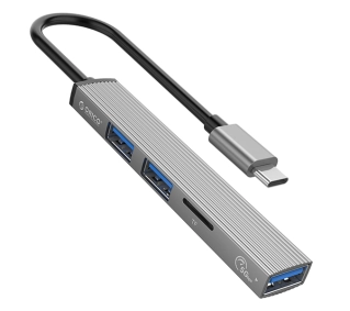 Orico AH-12F-GY-BP USB-C 3xUSB-A Szary