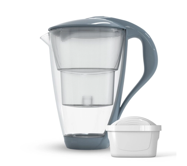 Dzbanki filtrujące - Dafi Crystal LED 2l 1 wkład Szary