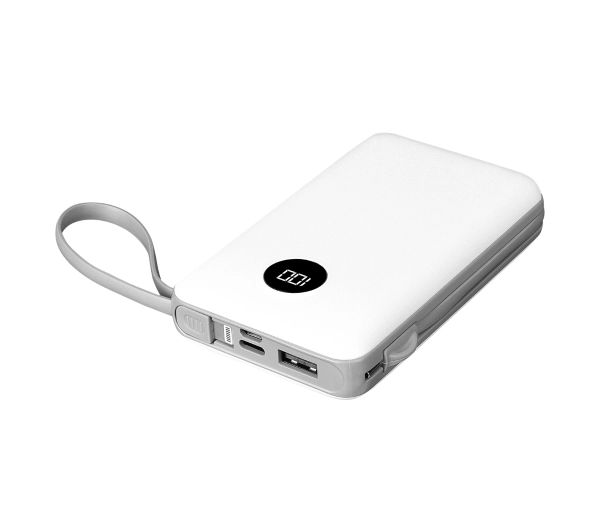S-Link P102 10000mAh Wbudowany kabel 10W Biały