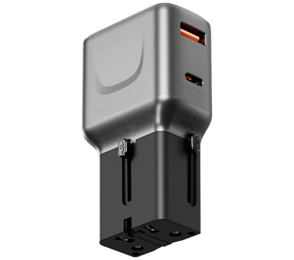 Energea TravelGo Adapter 1x USB-A 1x USB-C 35W Grafitowy