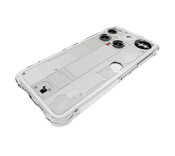 Bizon elastyczne etui Salpa + 2x szkło hartowane Clear Pack do Nothing Phone (3)