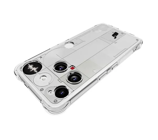 Bizon elastyczne etui Salpa + 2x szkło hartowane Clear Pack do Nothing Phone (3)