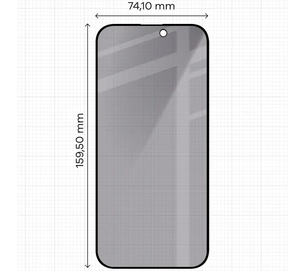 Bizon prywatyzujące pełne Edge Shadow Duo do iPhone 16 Pro Max