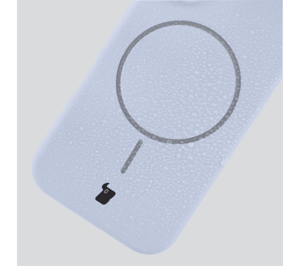 Bizon Silikonowe Soft  z MagSafe do Apple iPhone 17 Jasnoniebieski