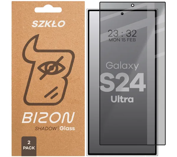 Bizon prywatyzujące pełne Edge Shadow Duo do Samsung Galaxy S24 Ultra
