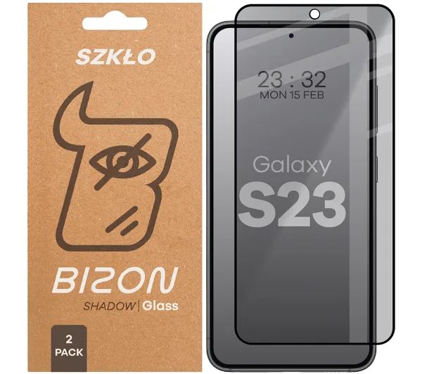 Bizon prywatyzujące pełne Edge Shadow Duo do Samsung Galaxy S23