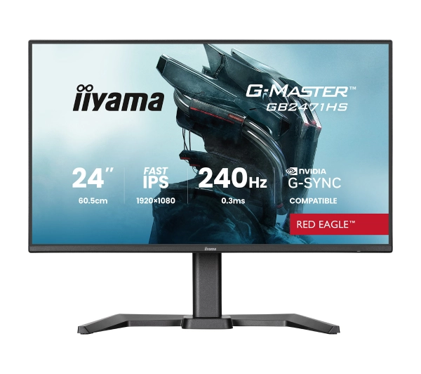 iiyama G-Master Red Eagle GB2471HS-B1 23,8" Full HD Fast IPS 240Hz 0,3 MPRT Gamingowy