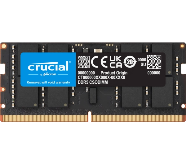 Crucial DDR5 24GB 6400 CL52 CSODIMM Czarny