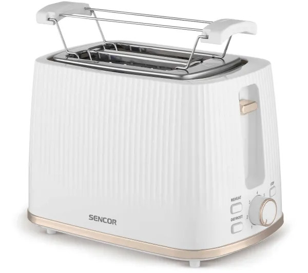 Tostery - Sencor STS 7510WH Ruszt do bułek Rozmrażanie 930W