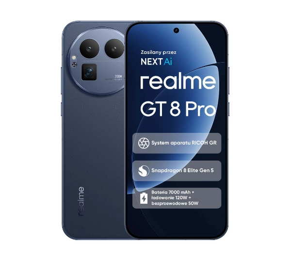 realme GT 8 Pro 16/512GB 6,79" 144Hz 200Mpix Niebieski