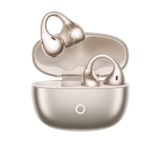 realme Buds Clip Konstrukcja klipsa Przewodnictwo powietrzne Bluetooth 5.4 Funkcje AI Złoty - Kup na Raty - RRSO 0%