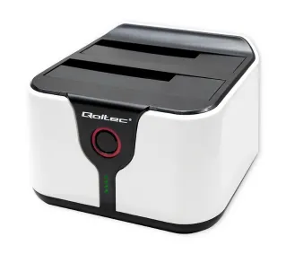 Qoltec 50309 do Dysków HDD SSD 2.5" 3.5" SATA III USB 3.0 Biało-Czarny
