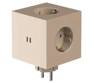 Avolt Square 2 3 gniazda 2x USB-C Beżowy