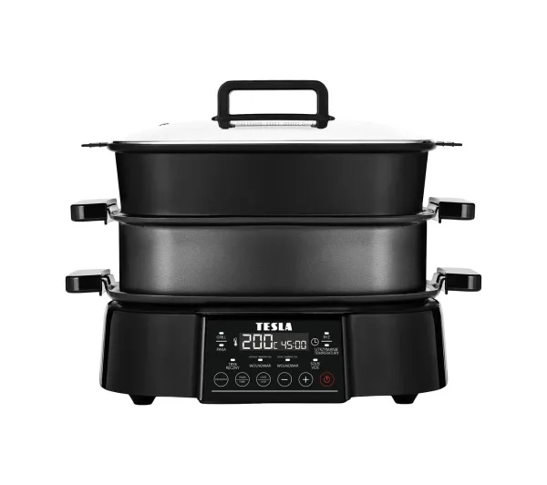 Garnki elektryczne - Tesla M90 1250W 6l Kosz do gotowania na parze