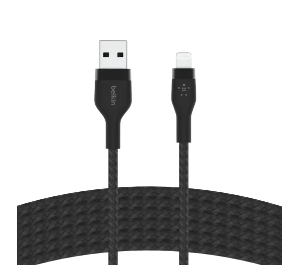 Belkin BoostCharge Pro Flex USB-A do Lightning 2m Czarny