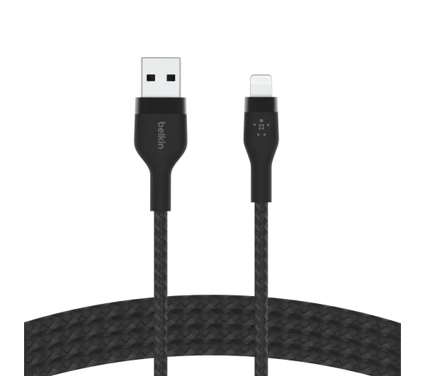 Belkin BoostCharge Pro Flex USB-A do Lightning 2m Czarny